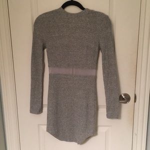 Grey knit dress